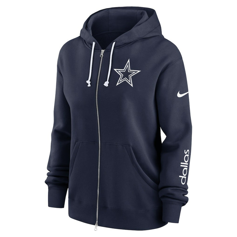 Dallas Cowboys Women's Plus Size Phoenix Full-Zip Hoodie - Navy | Nike online