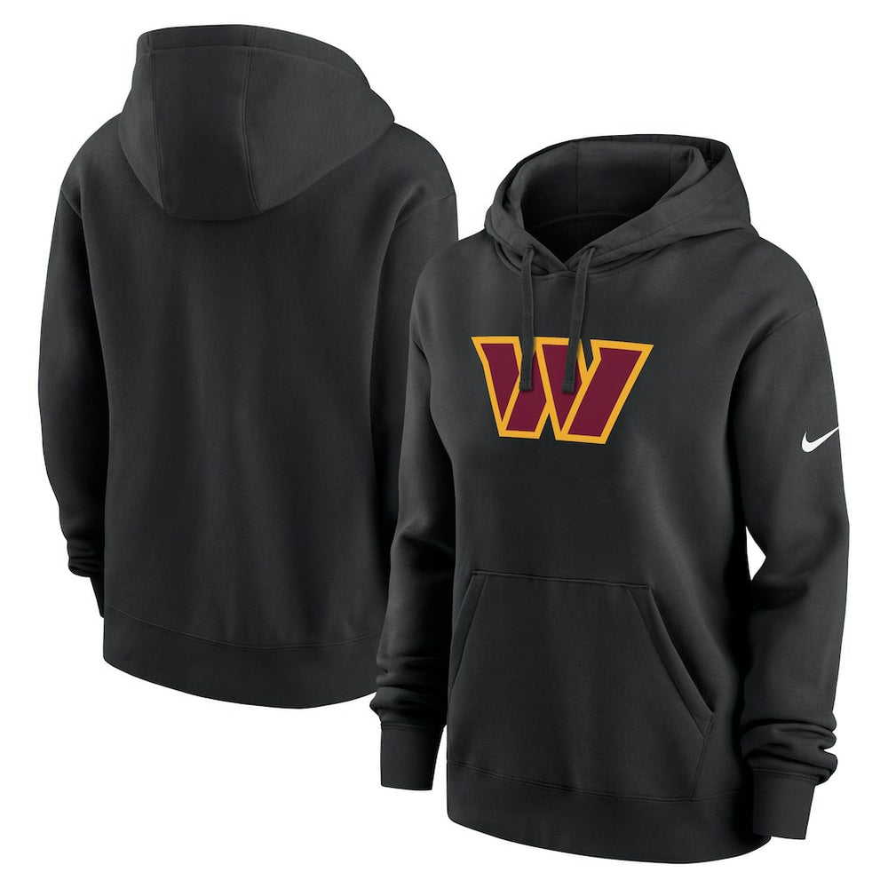 Washington Commanders Women's Club Fleece Hoodie - Black | Nike sale