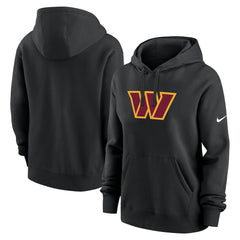 Washington Commanders Women's Club Fleece Hoodie - Black | Nike sale