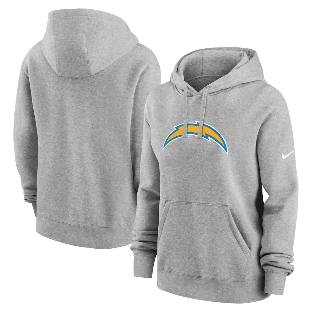Los Angeles Chargers Women's Club Fleece Hoodie - Heather Gray | Nike sale