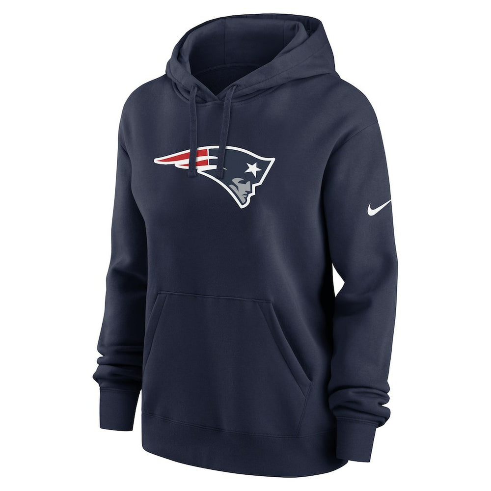 New England Patriots Women's Club Fleece Hoodie - Navy | Nike on sale
