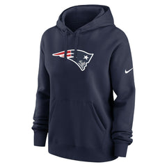 New England Patriots Women's Club Fleece Hoodie - Navy | Nike on sale