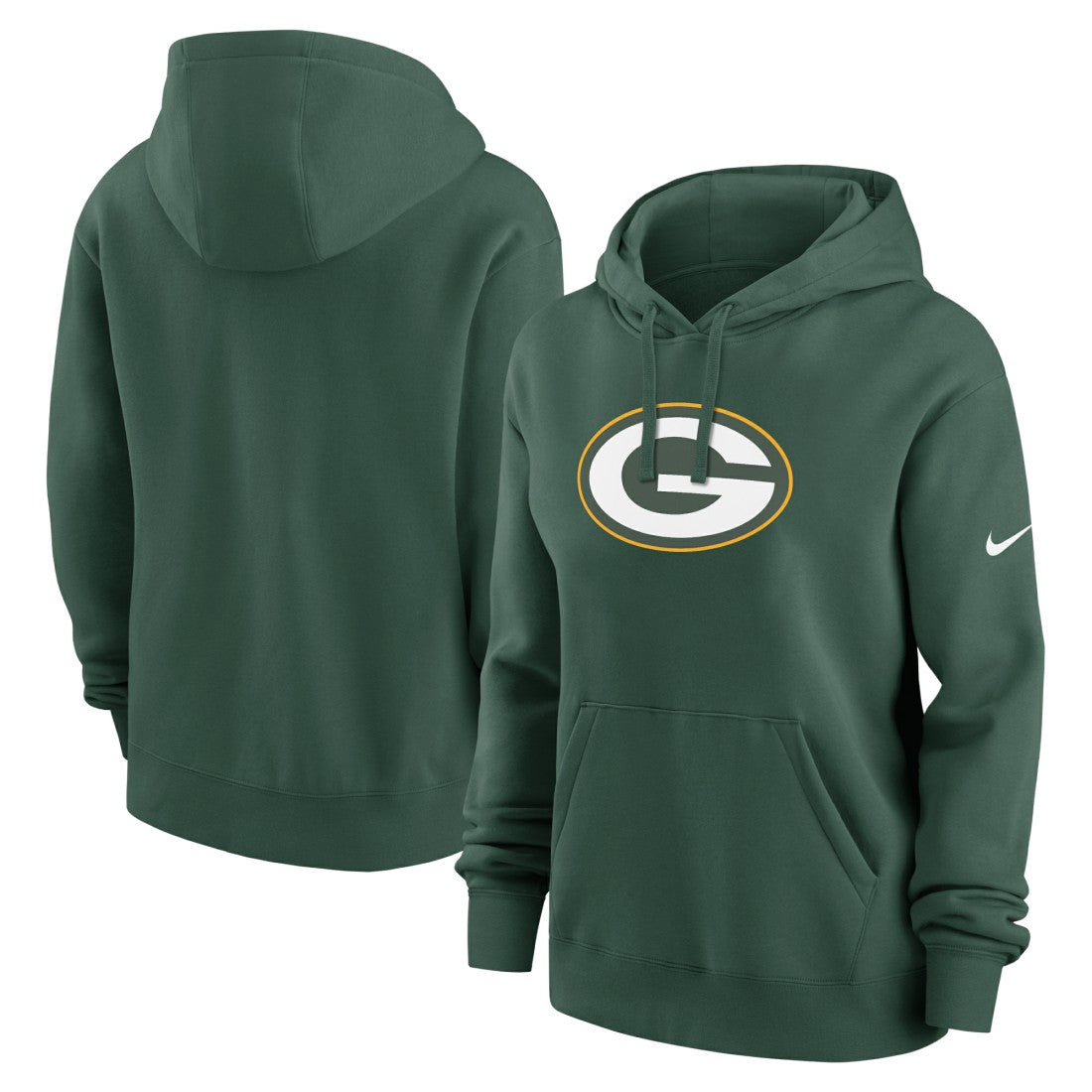 Green Bay Packers Women's Club Fleece Hoodie - Green | Nike discount
