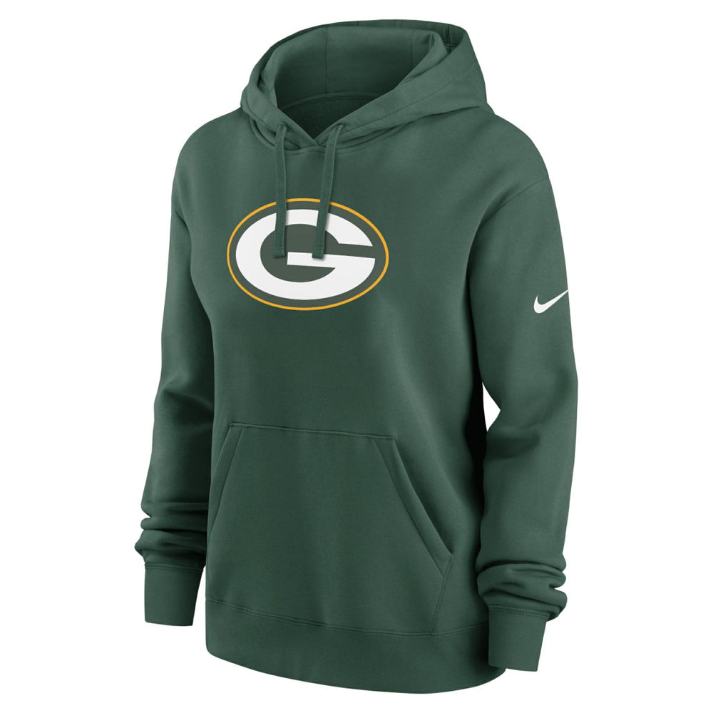 Green Bay Packers Women's Club Fleece Hoodie - Green | Nike discount