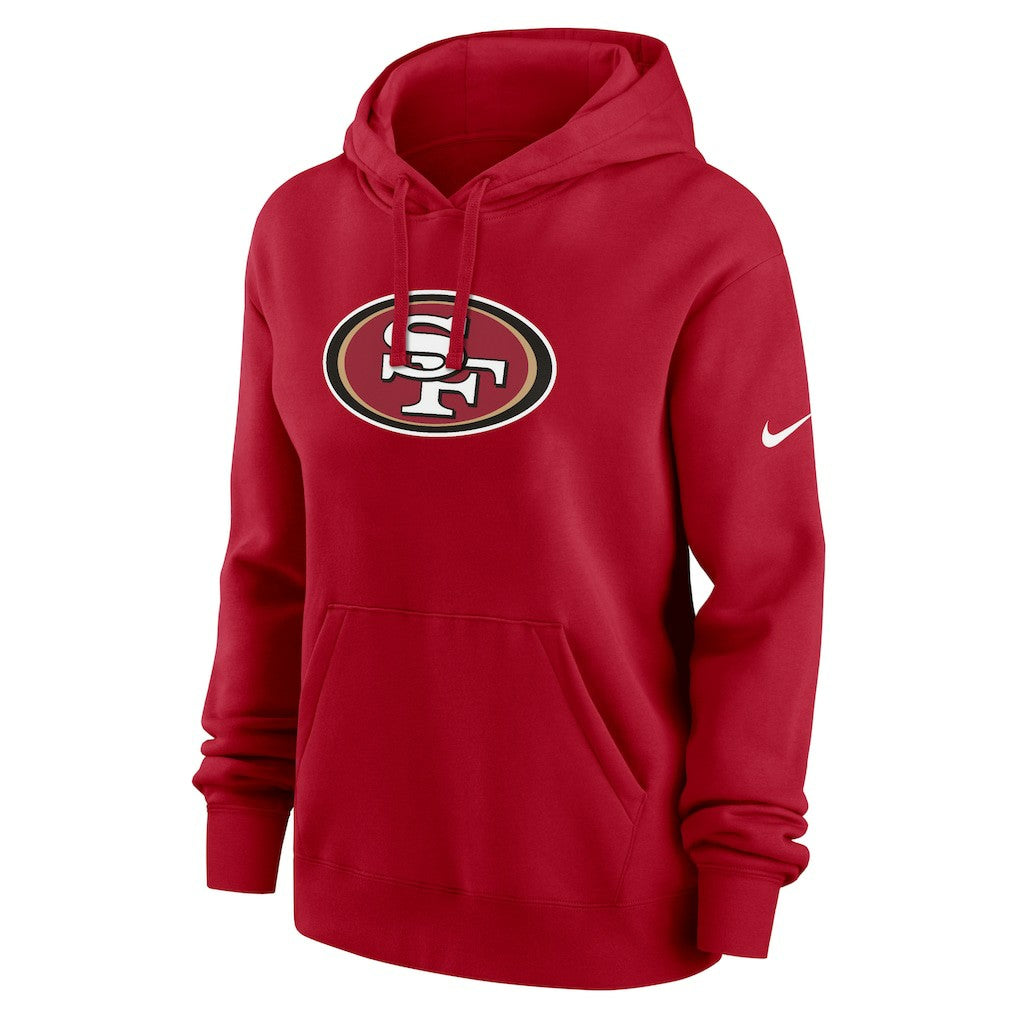 San Francisco 49ers Women's Club Fleece Hoodie - Scarlet | Nike cheap