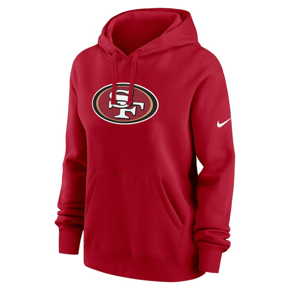 San Francisco 49ers Women's Club Fleece Hoodie - Scarlet | Nike cheap