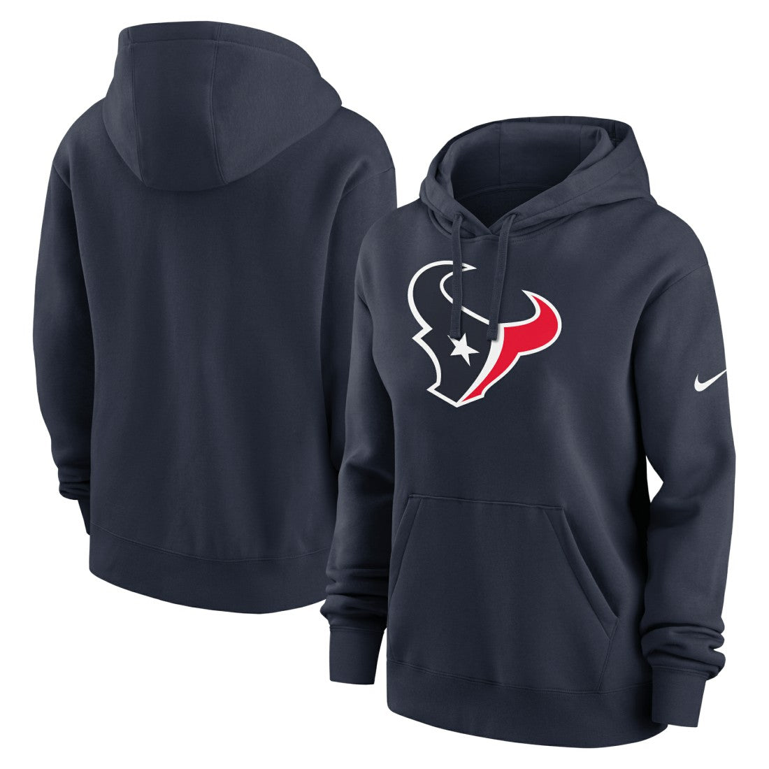 Houston Texans Women's Club Fleece Hoodie - Navy | Nike on sale
