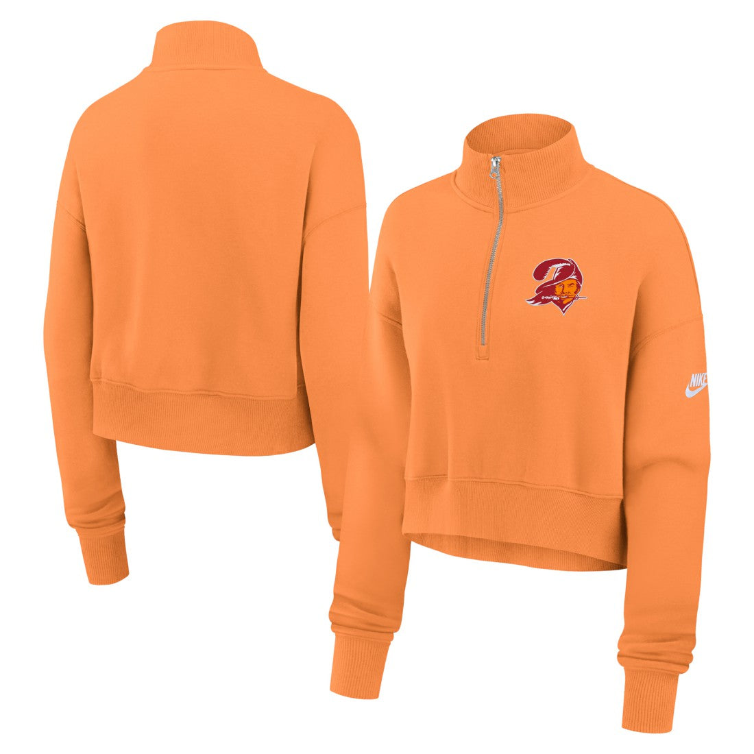 Tampa Bay Buccaneers Women's Rewind Phoenix Half-Zip Sweatshirt - Orange | Nike on sale