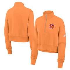 Tampa Bay Buccaneers Women's Rewind Phoenix Half-Zip Sweatshirt - Orange | Nike on sale