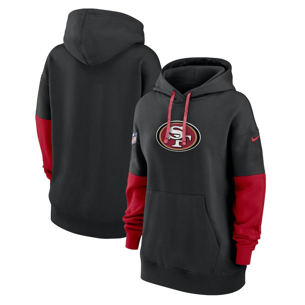San Francisco 49ers Women's Sideline Essential Hoodie - Black | Nike for sale