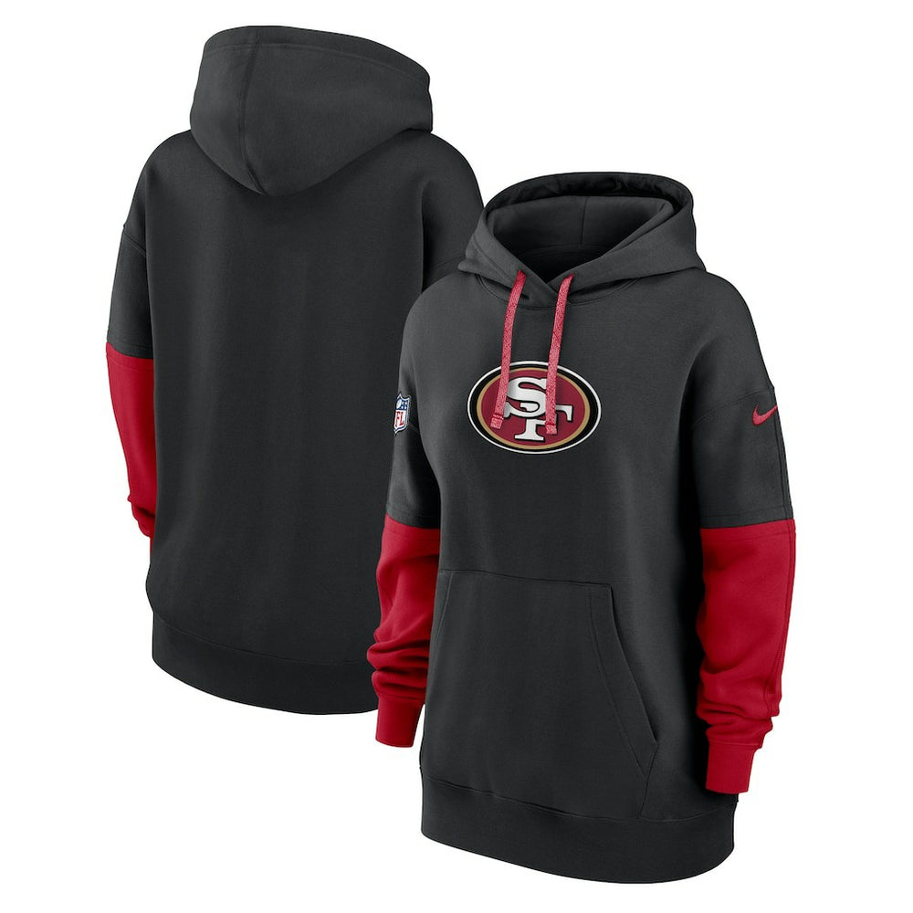 San Francisco 49ers Women's Sideline Essential Hoodie - Black | Nike for sale