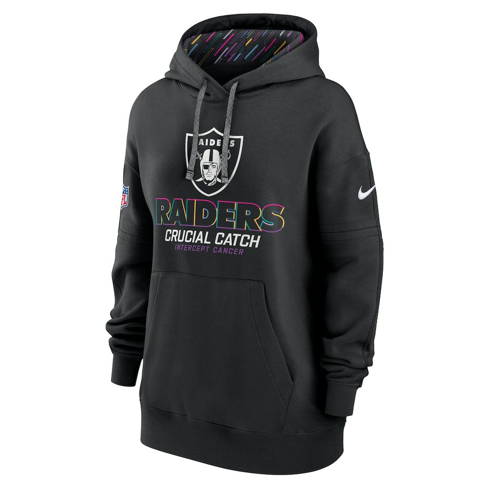 Las Vegas Raiders Women's 2024 NFL Crucial Catch Club Pullover Hoodie - Black | Nike discount