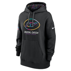 New York Jets Women's 2024 NFL Crucial Catch Club Pullover Hoodie - Black | Nike on sale