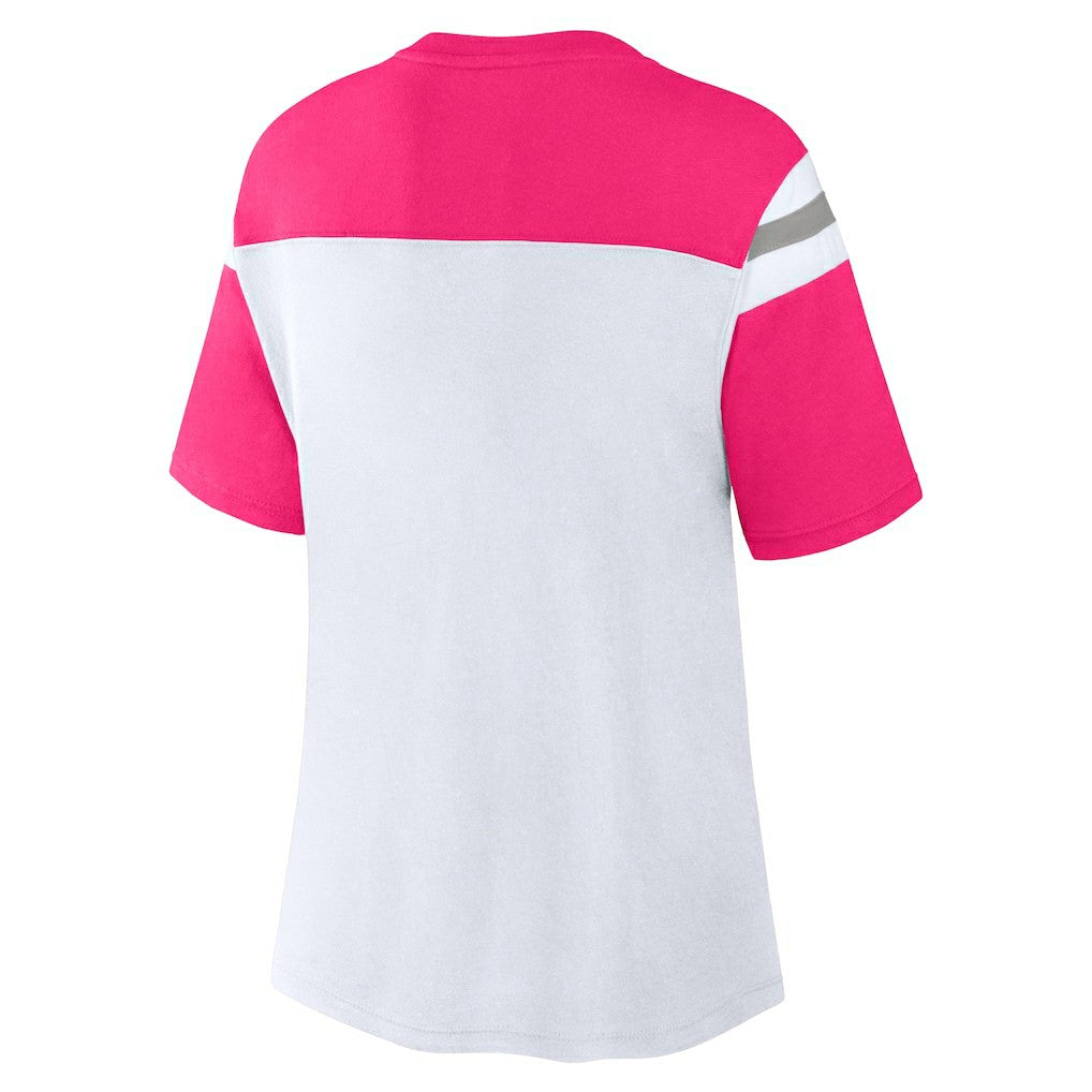 Dallas Cowboys Women's Cheer Chant Fashion Crop Top - White/Pink online