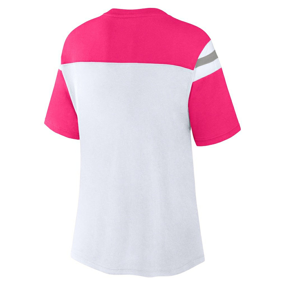 Dallas Cowboys Women's Cheer Chant Fashion Crop Top - White/Pink online