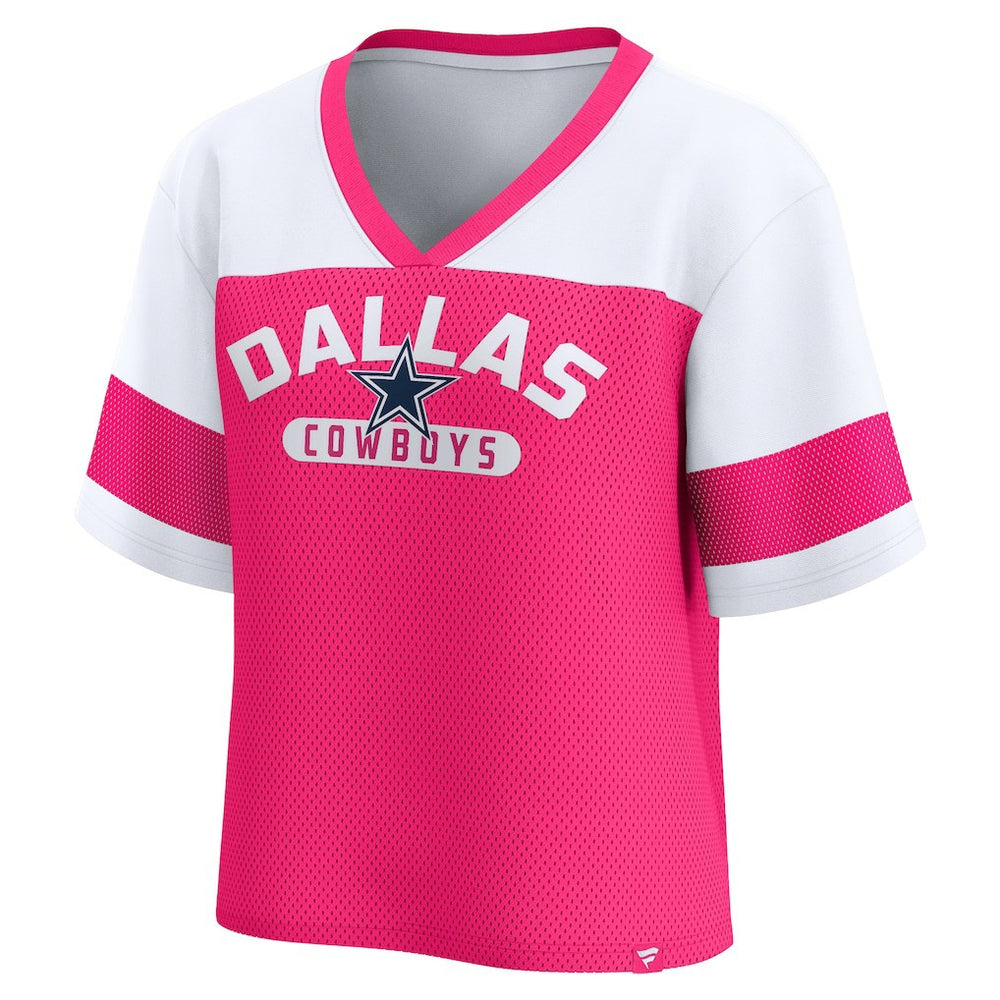 Dallas Cowboys Women's Homeschool Jersey Poly V-Neck
Fashion Top - Pink/White cheap