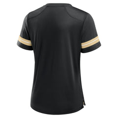 New Orleans Saints Women's Play Script Lace-Up T-Shirt - Black online
