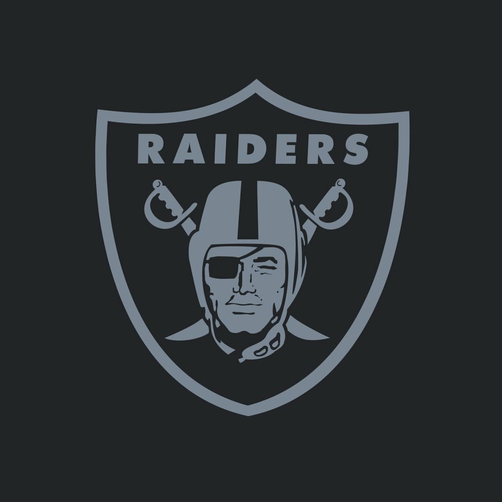 Las Vegas Raiders Women's Backup Option Long Sleeve Hoodie T-Shirt - Black/White cheap