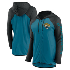 Jacksonville Jaguars Women's Script Full-Zip Hoodie - Teal/Black outlet