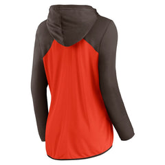 Cleveland Browns Women's Script Full-Zip Hoodie - Orange/Brown cheap