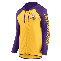 Minnesota Vikings Women's Script Full-Zip Hoodie - Gold/Purple sale
