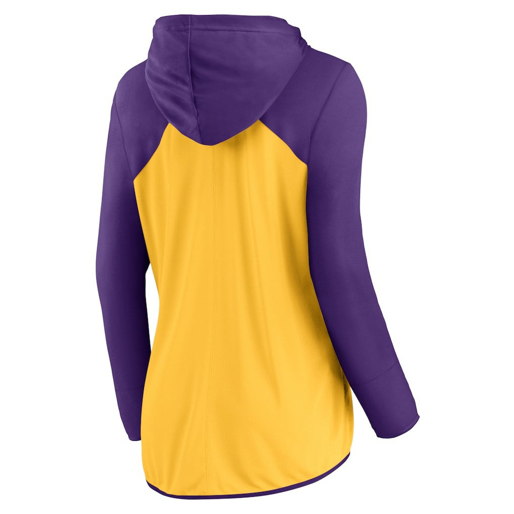 Minnesota Vikings Women's Script Full-Zip Hoodie - Gold/Purple sale