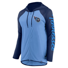 Tennessee Titans Women's Script Full-Zip Hoodie - Light Blue/Navy online