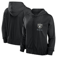 Las Vegas Raiders Women's Script Lock Full-Zip Hoodie - Black discount