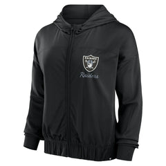 Las Vegas Raiders Women's Script Lock Full-Zip Hoodie - Black discount