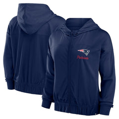 New England Patriots Women's Script Lock Full-Zip Hoodie - Navy sale