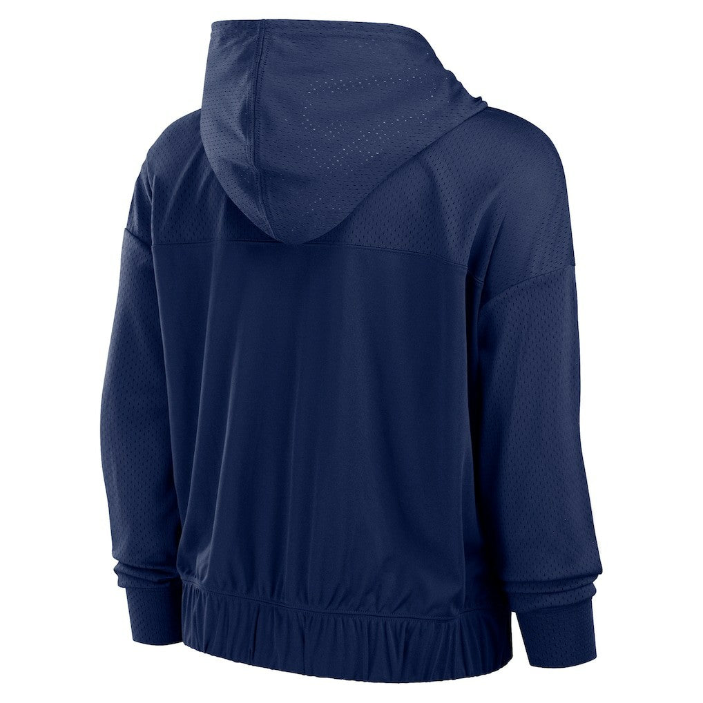 New England Patriots Women's Script Lock Full-Zip Hoodie - Navy sale