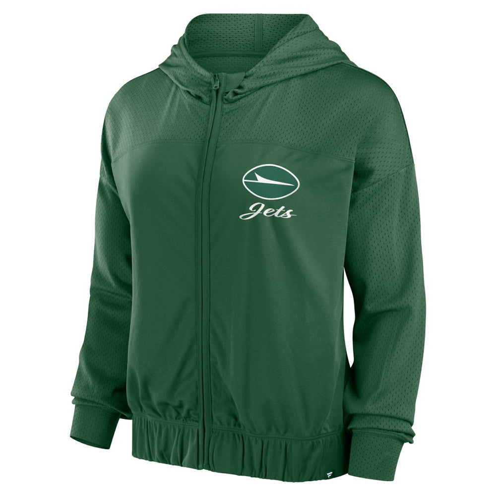 New York Jets Women's Script Lock Full-Zip Hoodie - Green online