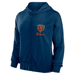 Chicago Bears Women's Script Lock Full-Zip Hoodie - Navy sale
