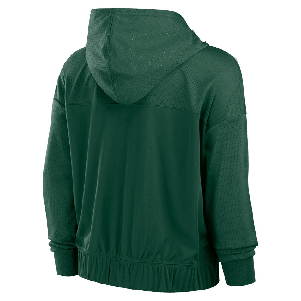 Green Bay Packers Women's Script Lock Full-Zip Hoodie - Green for sale