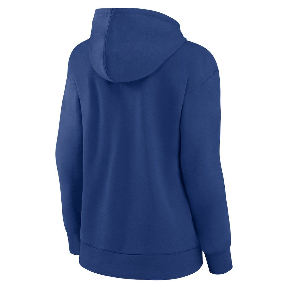 Vancouver Canucks Fanatics Women's Authentic Pro Core Primary Fleece Pullover Hoodie Blue