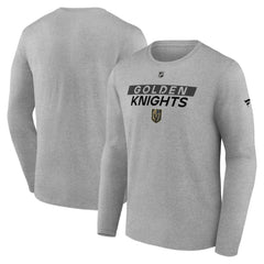 Vegas Golden Knights Fanatics Authentic Pro Core Primary Long Sleeve T-Shirt Heather Gray