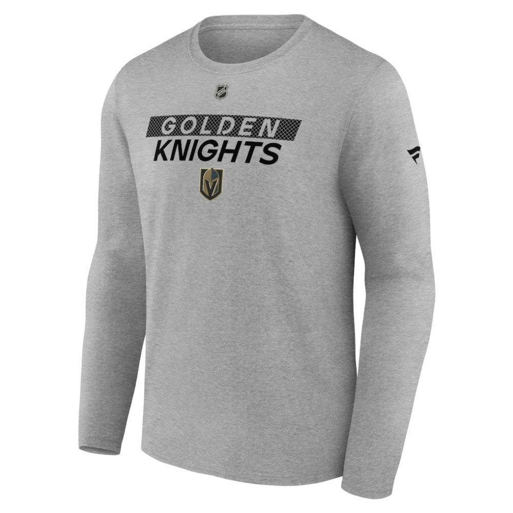 Vegas Golden Knights Fanatics Authentic Pro Core Primary Long Sleeve T-Shirt Heather Gray