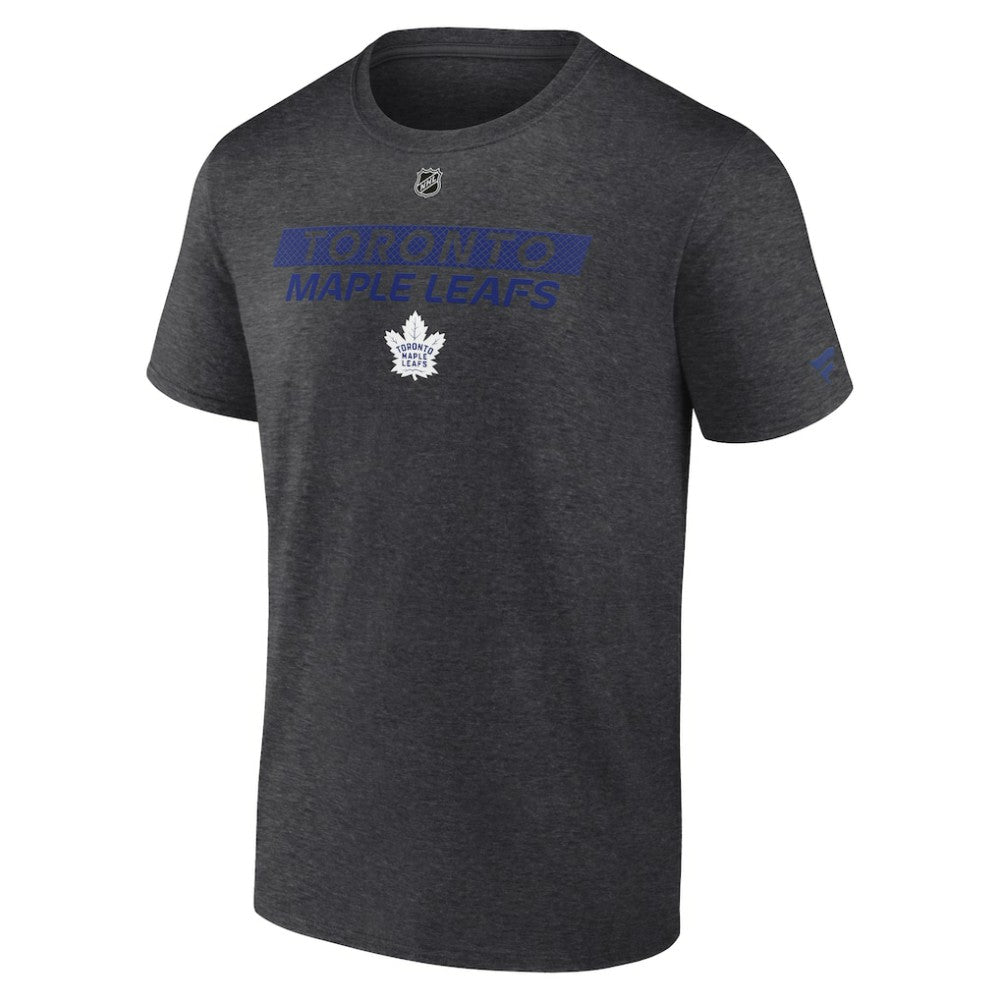 Toronto Maple Leafs Fanatics Authentic Pro Core Primary T-Shirt Heather Charcoal