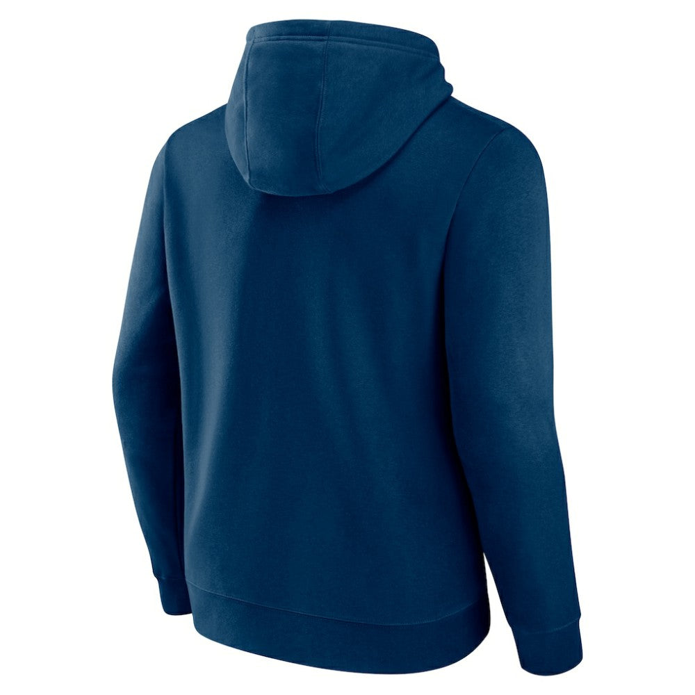 Seattle Kraken Fanatics Authentic Pro Core Secondary Fleece Pullover Hoodie Deep Sea Blue