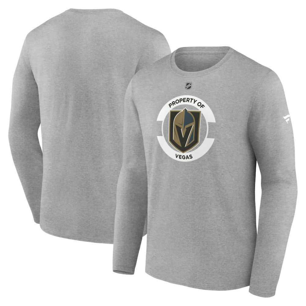 Vegas Golden Knights Fanatics Authentic Pro Core Secondary Long Sleeve T-Shirt Heather Gray