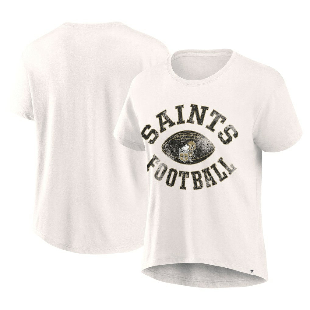 New Orleans Saints Women's Football Home Fashion T-Shirt - Cream sale