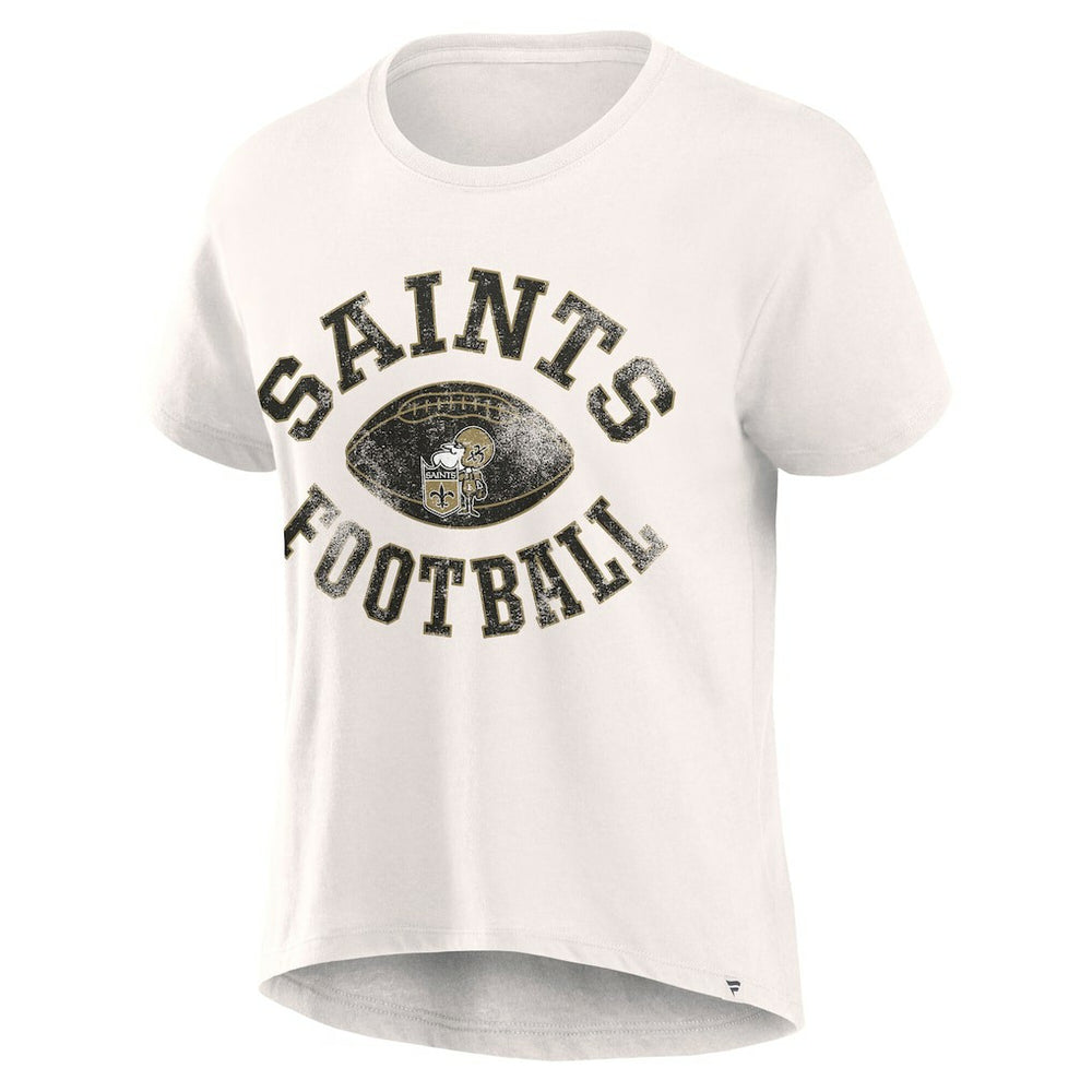 New Orleans Saints Women's Football Home Fashion T-Shirt - Cream sale