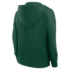 Green Bay Packers Women's Blitz Left Lace-Up Pullover Hoodie - Green on sale