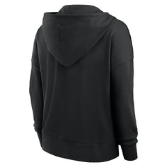 New Orleans Saints Women's Blitz Left Lace-Up Pullover Hoodie - Black outlet