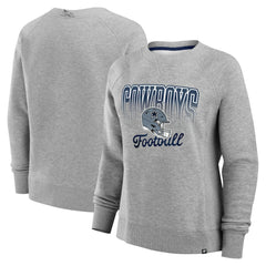 Dallas Cowboys Women's Hit Hard Fleece Pullover Sweatshirt - Heather Gray outlet
