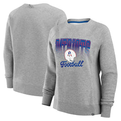 New England Patriots Women's Hit Hard Fleece Pullover Sweatshirt - Heather Gray sale