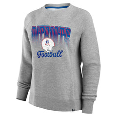 New England Patriots Women's Hit Hard Fleece Pullover Sweatshirt - Heather Gray sale