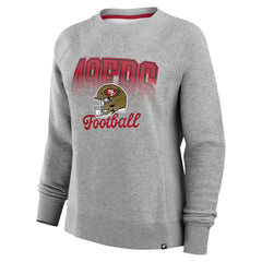 San Francisco 49ers Women's Hit Hard Fleece Pullover Sweatshirt - Heather Gray sale