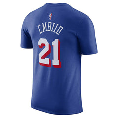 Joel Embiid Philadelphia 76ers Name & Number T-Shirt - Royal | Nike for sale