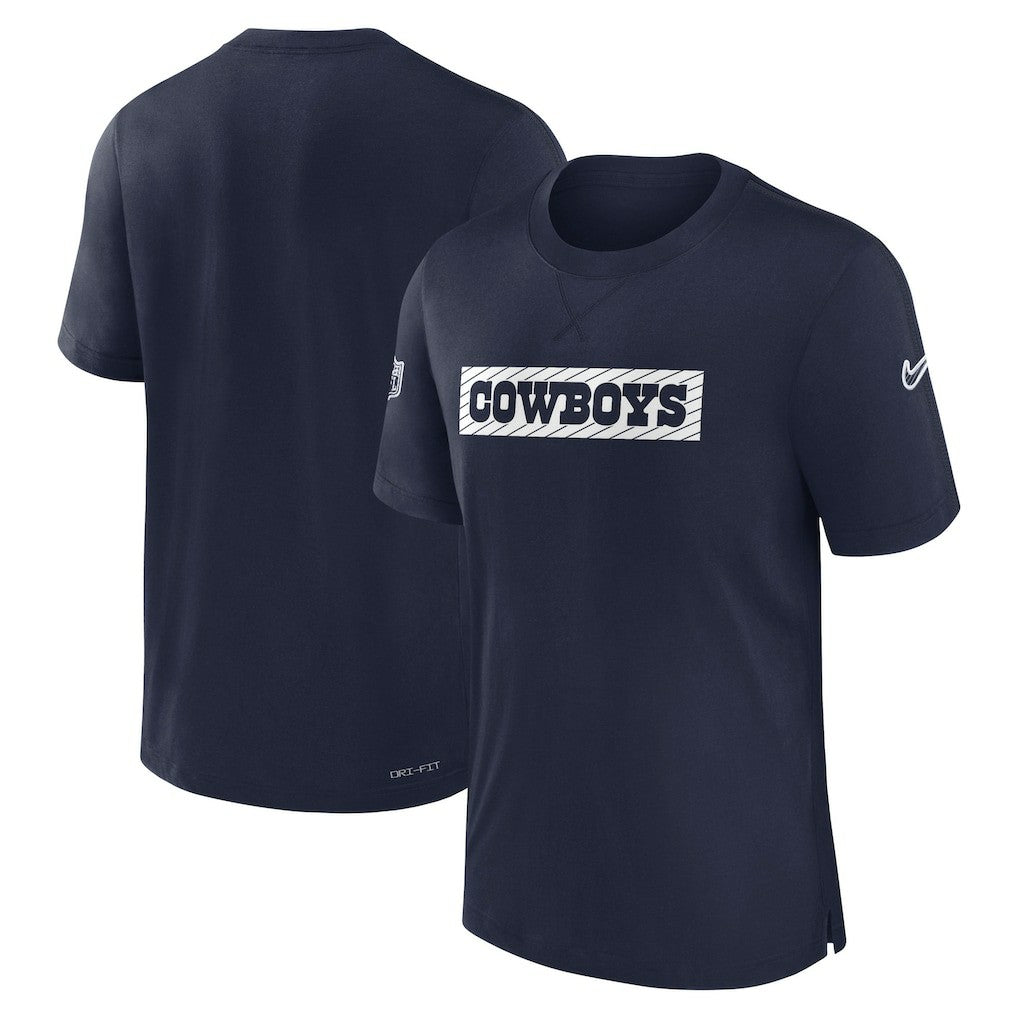 Dallas Cowboys 2024/25 Sideline Player Tri-Blend Performance T-Shirt - Navy | Nike for sale